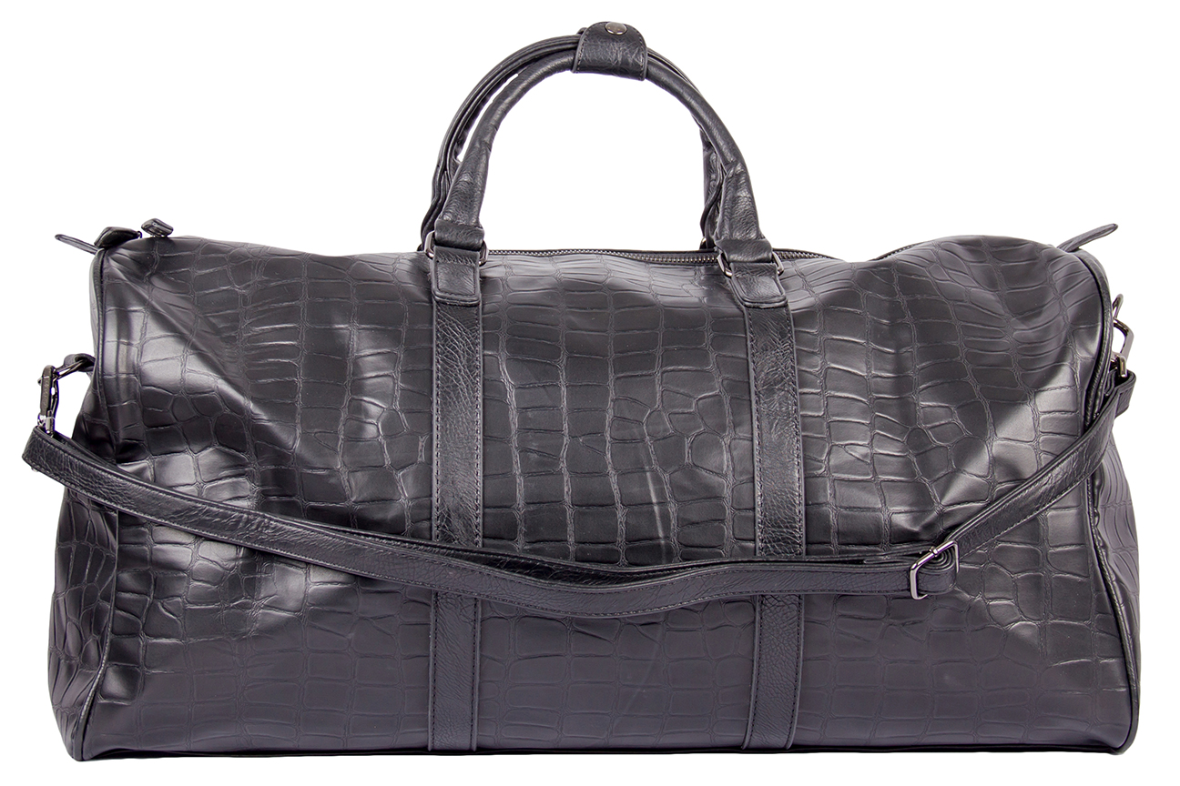 Сумка чёрная дорожная LEATHER COUNTRY