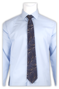 Фото товара Галстук синий в узор ROMARIO MANZINI, артикул: 4412 Краватки