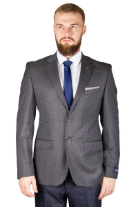 Фото товара Пиджак серый текстурный узор PRADELLI, артикул: 54147 Піджаки
