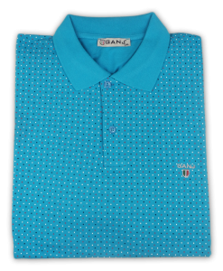 Фото Футболка-поло голубая GANJ артикул: 0618 Футболки та поло