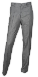 Фото Брюки серые с отделкой на карманах и отстрочкой GIOVANNI GILBERT артикул: 229428 Брюки