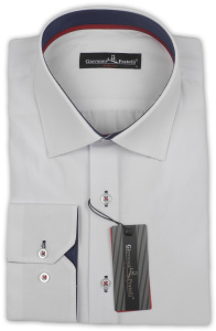 Фото товара Рубашка белая Giovanni Fratelli, артикул: 241207 Приталені