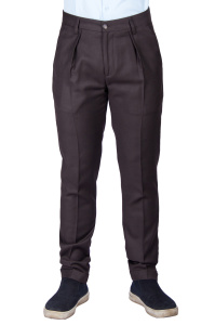 Фото товара Брюки коричневые чиносы на манжете HAMAKI - HO, артикул: 1456-1 Брюки
