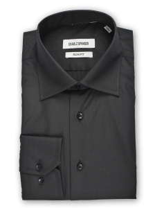Фото товара Рубашка чёрная Charlz Spanser, артикул: 248267 Приталені
