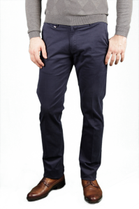 Фото товара Брюки тёмно-синие котоновые NO EXSS, артикул: 1645 Брюки