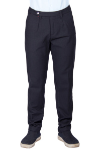 Фото товара Брюки чёрные тёплые в рубчик  ALTATENSIONE, артикул: 2602 Брюки