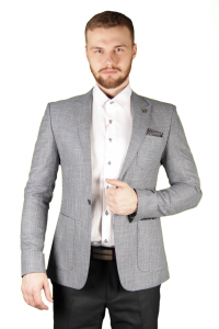 Фото товара Пиджак синий меланж ANTOINE GRIZMANN, артикул: 210-1 Піджаки