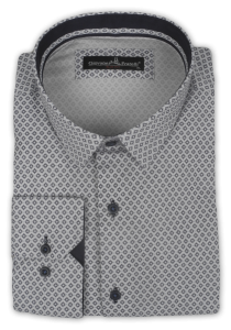 Фото товара Рубашка белая Giovanni Fratelli, артикул: 3217-1 Приталені
