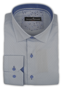 Фото товара Рубашка голубая Giovanni Frateli, артикул: 2902 Приталені