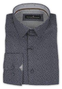 Фото товара Рубашка синяя Giovanni Fratelli, артикул: 2631 Приталені