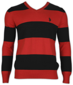 Фото товара Свитер чёрный U.S.POLO, артикул: 10119 Светри , Кофти поло