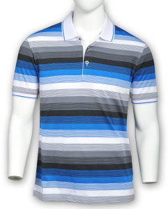 Фото Футболка-поло синяя MINGNENYIGE артикул: 28775 Футболки та поло