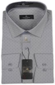 Фото товара Рубашка серая Roberto Gabbani, артикул: 248026 Приталені