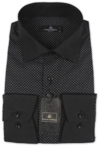 Фото товара Рубашка чёрная Roberto Gabbani, артикул: 246236-1 Приталені