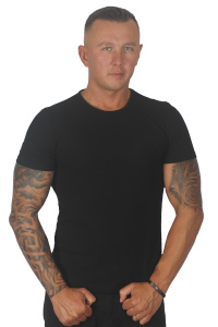 Фото товара Футболка чёрная текстурная MCR, артикул: 36510-3 Футболки та поло