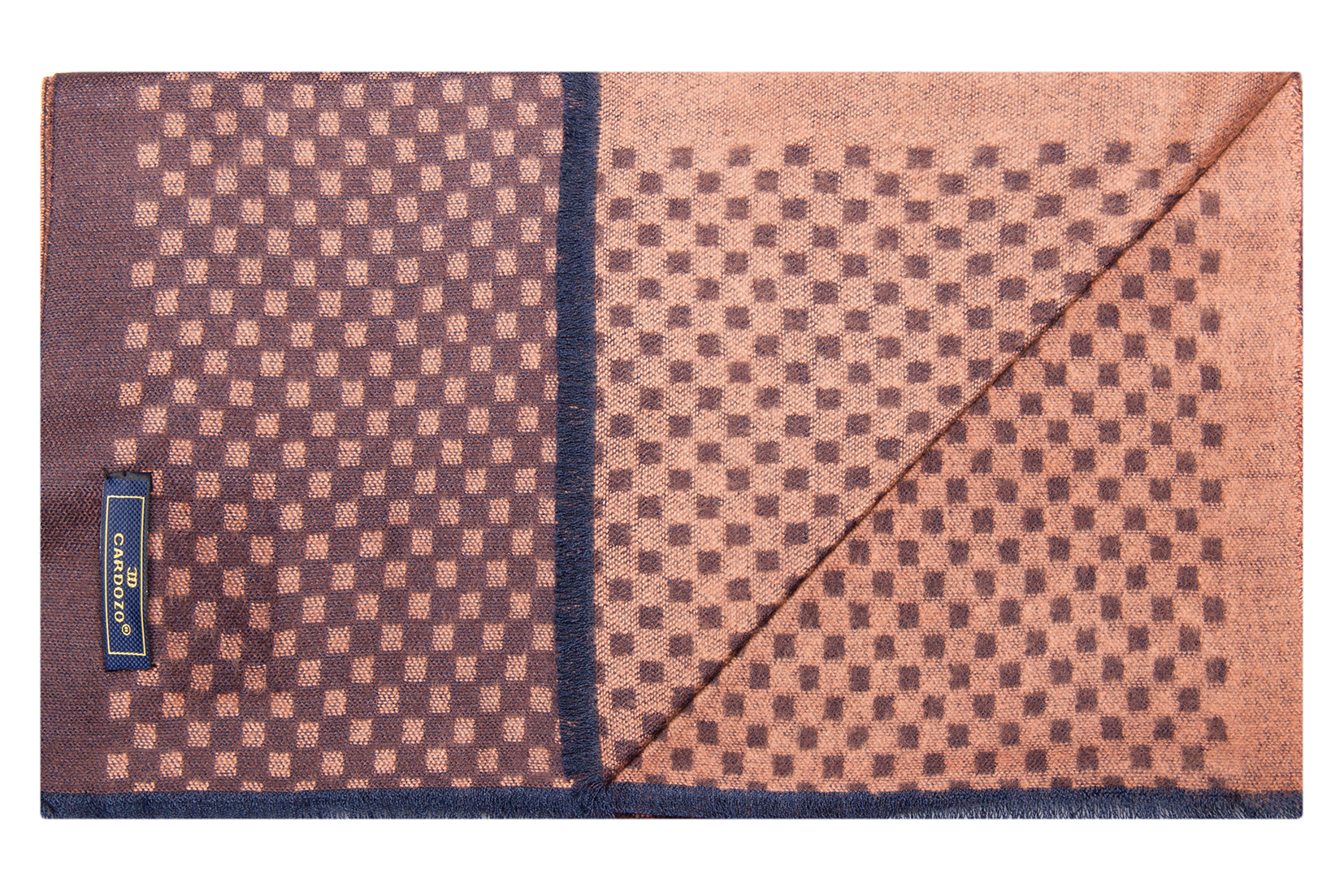 Шарф коричневый в квадрат CARDOZO