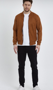 Фото товара Вітровка світло-коричнева укорочена FIGO, артикул: 057-2 Вітровки