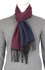 Фото товара Шарф бордово-синий FABIO DIVAYO, артикул: 258796 Шарфи