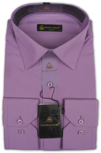 Фото товара Рубашка сиреневая Roberto Lazzotti, артикул: 243225 Приталені