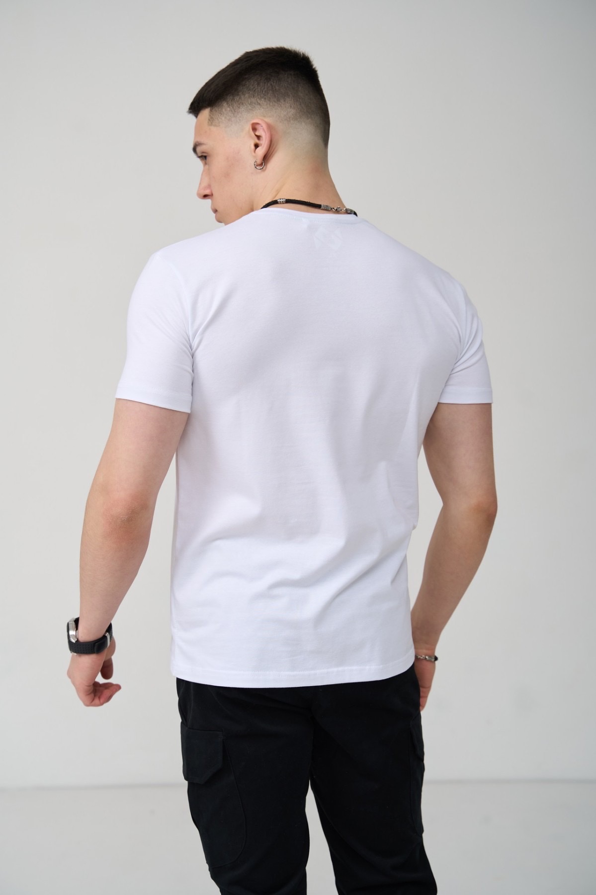 Футболка біла оджнотонна ICE  MAN