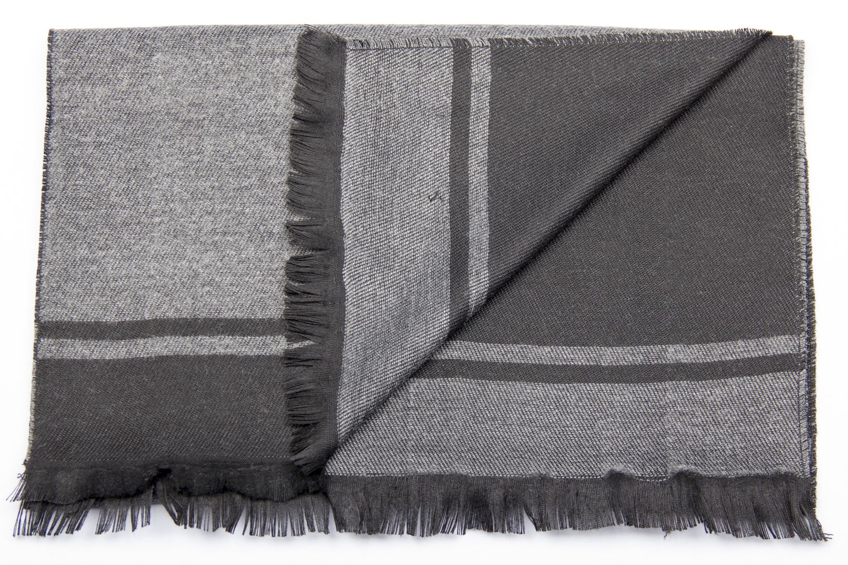 Шарф тёмно-серый однотонный FABIO DIVAYO