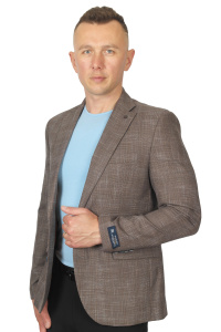 Фото товара Піджак коричневий текстурна тканина MAIKLEN, артикул: 1911268 Піджаки