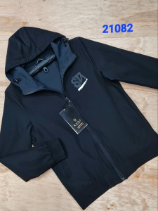 Фото товара Вітровка темно-синя двостороння KFCL, артикул: 21082 Вітровки