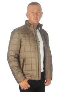 Фото Куртка бежевая короткая MAIKLEN артикул: 1380113 Куртки