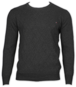 Фото Свитер серый Tommy Hilfiger артикул: 101333 Светри , Кофти поло