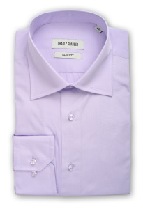 Фото товара Рубашка светло-сиреневая Charlz Spanser, артикул: 24402-1 Приталені