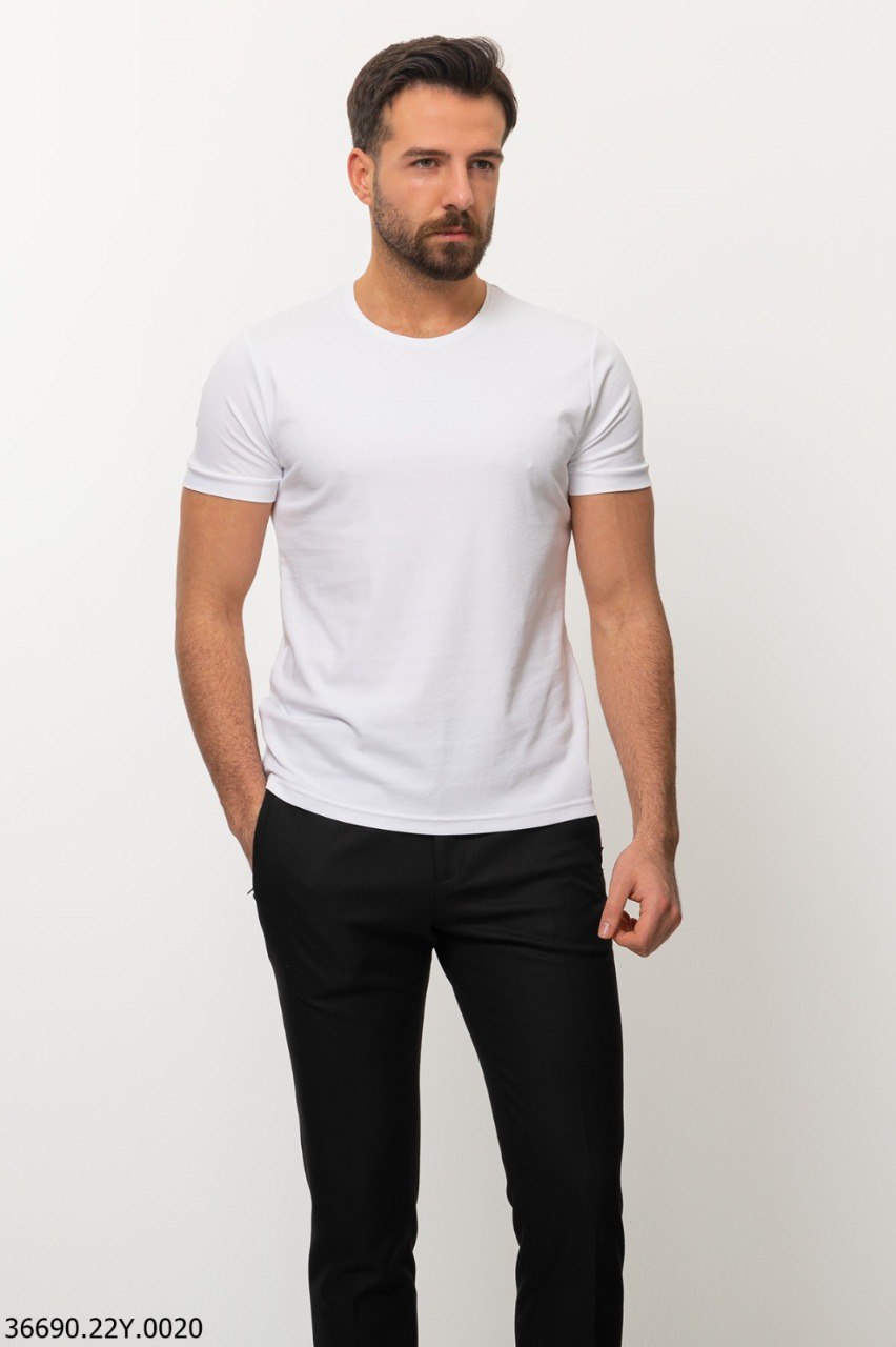 Футболка біла однотонна MCR