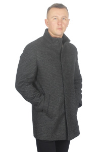 Фото товара Пальто тёмно-серое в клетку MAIKLEN, артикул: 1379121 Пальто