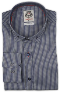 Фото товара Рубашка синяя Carlo Puccini, артикул: 240041 Приталені
