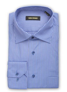 Фото товара Рубашка синяя Charlz Spanser, артикул: 24021 Класичні 