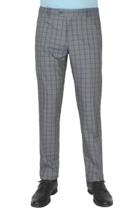 Фото товара Брюки сіріі в клітинку MCR, артикул: 388777-1 Брюки