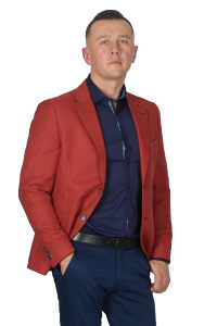 Фото товара Пиджак терракотовый однотонный MCR, артикул: 40112 Піджаки