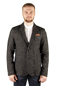 Фото товара Пиджак чёрный меланж BLOCK ELEVEN, артикул: 2680 Піджаки