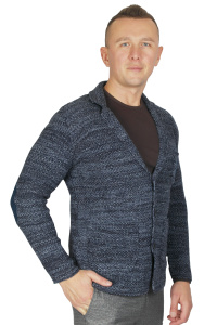Фото товара Кардиган меланж синій індіго MCR, артикул: 32214-8 Кардигани