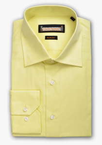 Фото товара Рубашка светло-жёлтая Charlz Spanser, артикул: 248145 Приталені