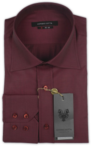 Фото товара Рубашка бордовая Romano Botta, артикул: 2402354 Класичні 