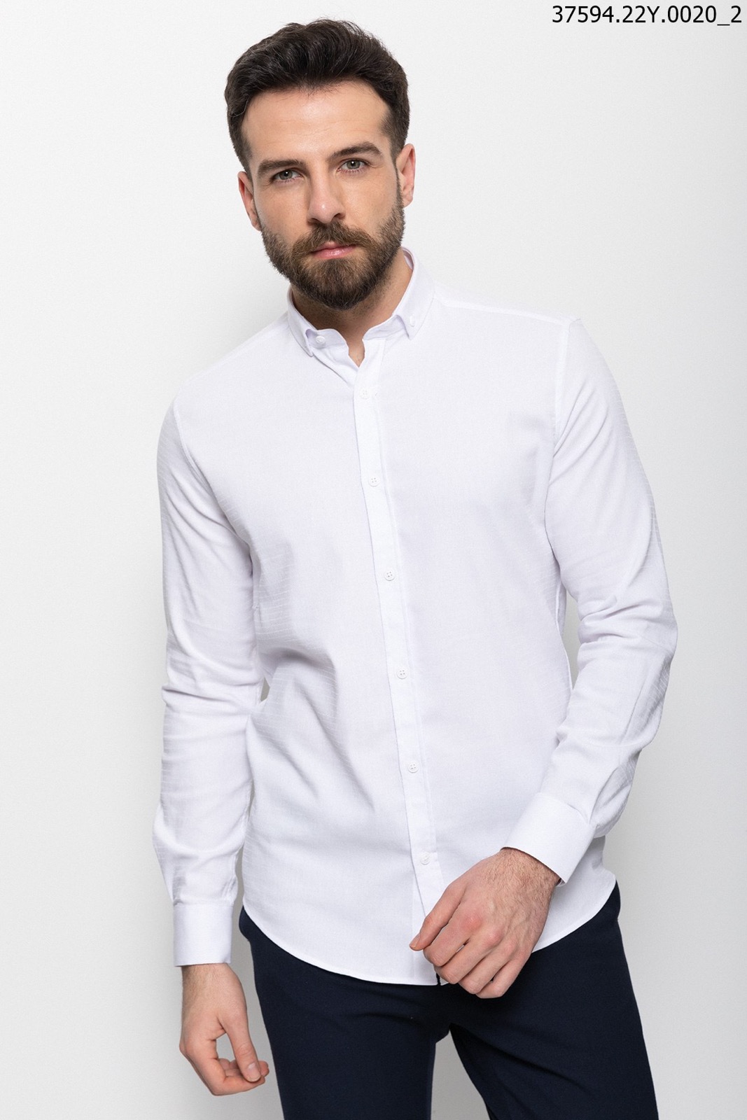 Сорочка біла текстурна  MCR