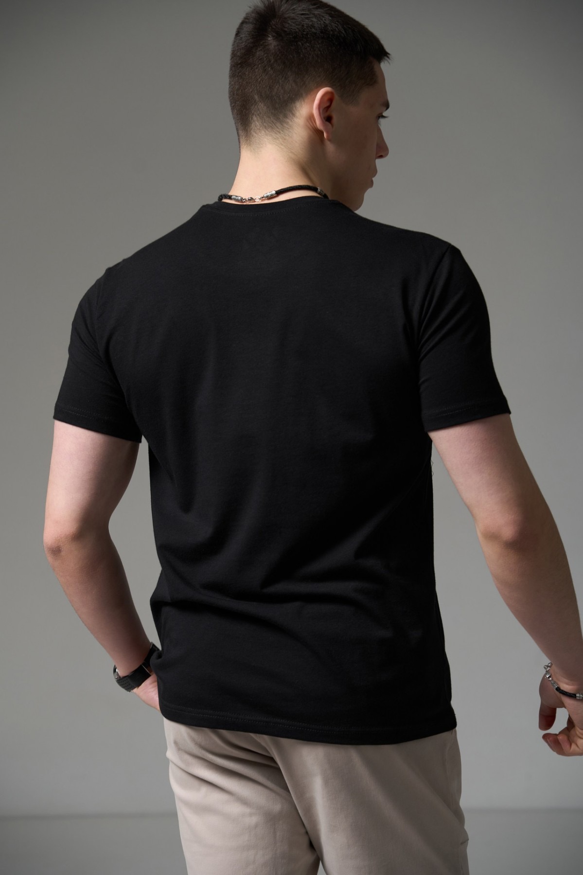 Футболка чорна  оджнотонна ICE  MAN