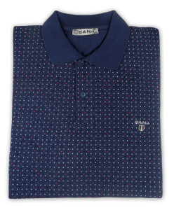 Фото товара Футболка-поло синяя GANJ, артикул: 0618-2 Футболки та поло