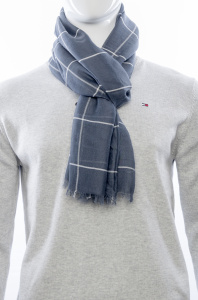 Фото товара Шарф синий OU SI LU, артикул: 024 Шарфи