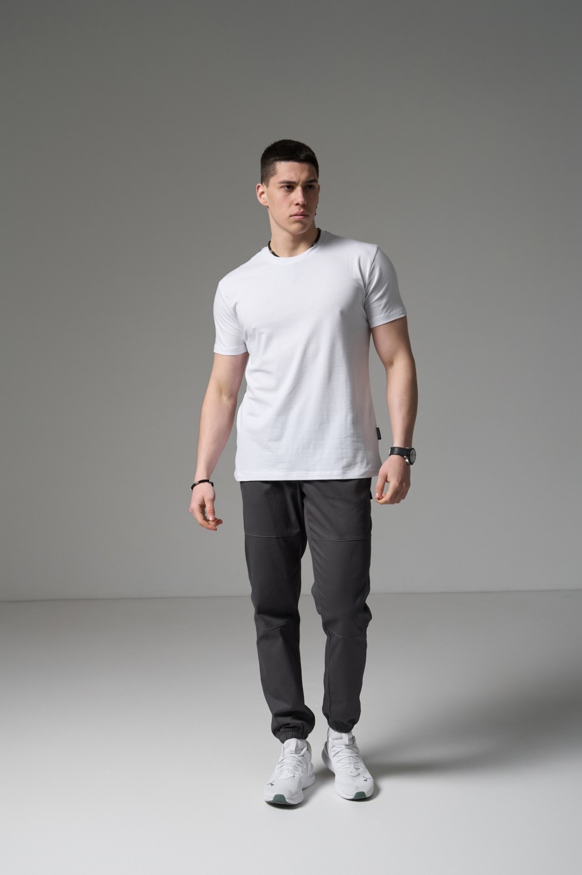 Футболка біла оджнотонна ICE  MAN