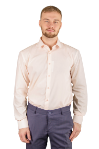 Фото Рубашка персиковая  Giovanni Fratelli артикул: 0408-19 Приталені