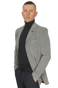 Фото товара Пальто сіре однотонне  MCR, артикул: 21208 Пальто