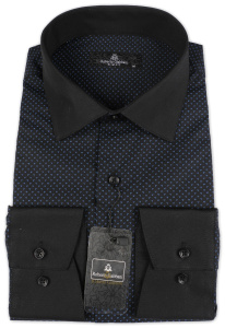 Фото товара Рубашка черная Roberto Gabbani, артикул: 246236 Приталені