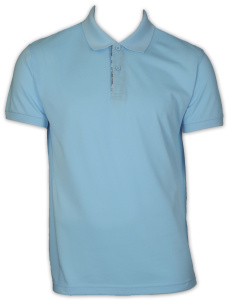 Фото товара Футболка поло голубая HANLIN, артикул: 281812 Футболки та поло