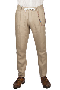 Фото товара Брюки бежевые льняные PRIMO EMPORIO, артикул: 8020 Брюки